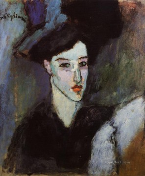 Religious Painting - the jewish woman 1908 Amedeo Modigliani Jewish